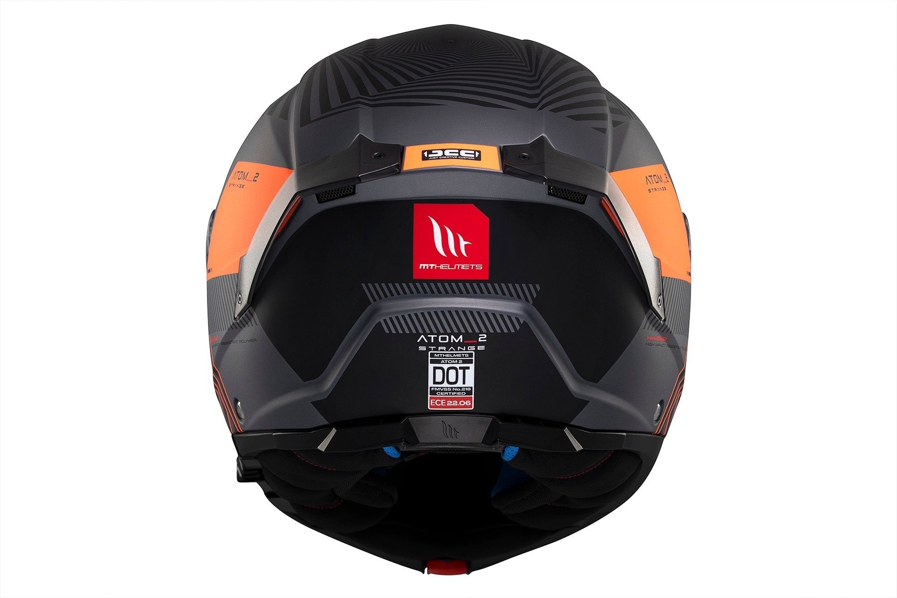 MT Atom 2 Strange C4 con parte delantera abatible Casco deportivo