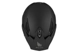 MT District Sv Solid A1 negro mate Casco de moto carretera todoterreno - CASCO