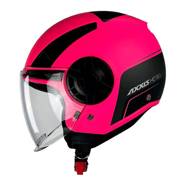 AXXIS - CASCO OF513 METRO BOULEVARD C8 ROSA MATE - SECURTEX MOTOR S.L (t/a MaximoMoto)