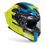 AIROH - CASCOS GP550 S CHALLENGE BLUE/YELLOW MATT - SECURTEX MOTOR S.L (t/a MaximoMoto)