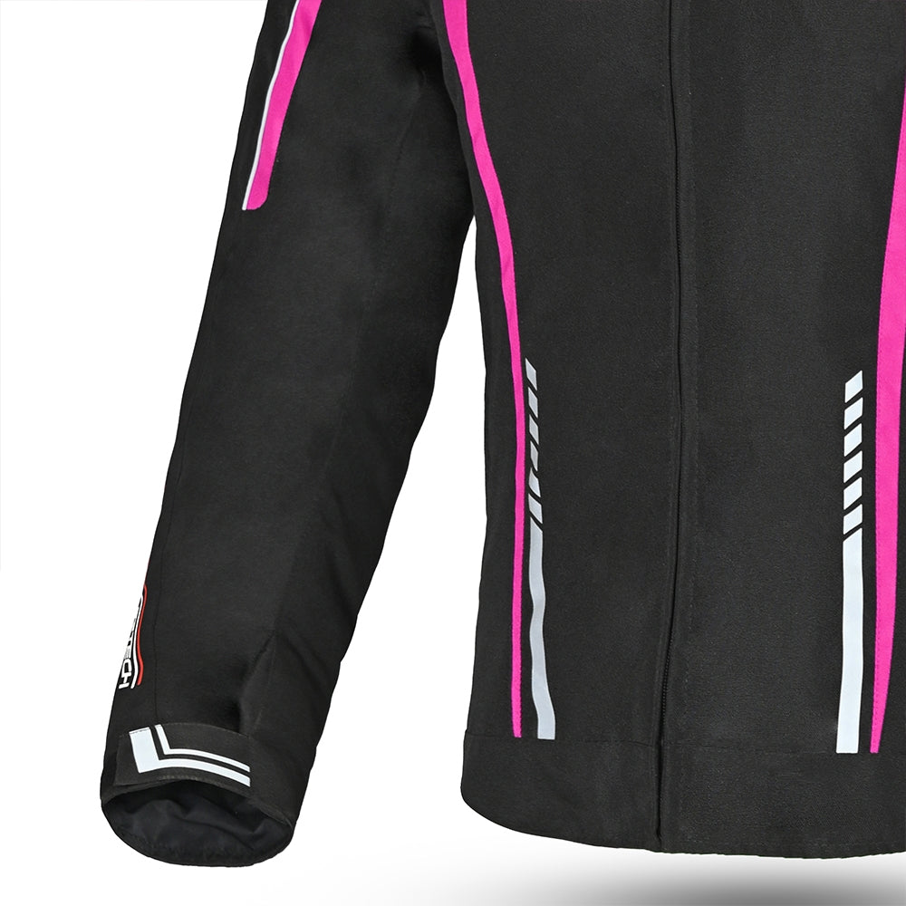 R-TECH - Chaqueta Textil Marshal Lady Negro/Rosa - SECURTEX MOTOR S.L (t/a MaximoMoto)