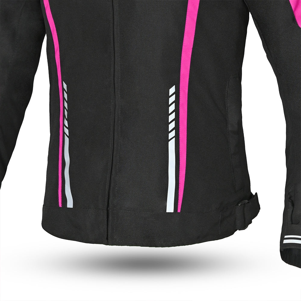 R-TECH - Chaqueta Textil Marshal Lady Negro/Rosa - SECURTEX MOTOR S.L (t/a MaximoMoto)