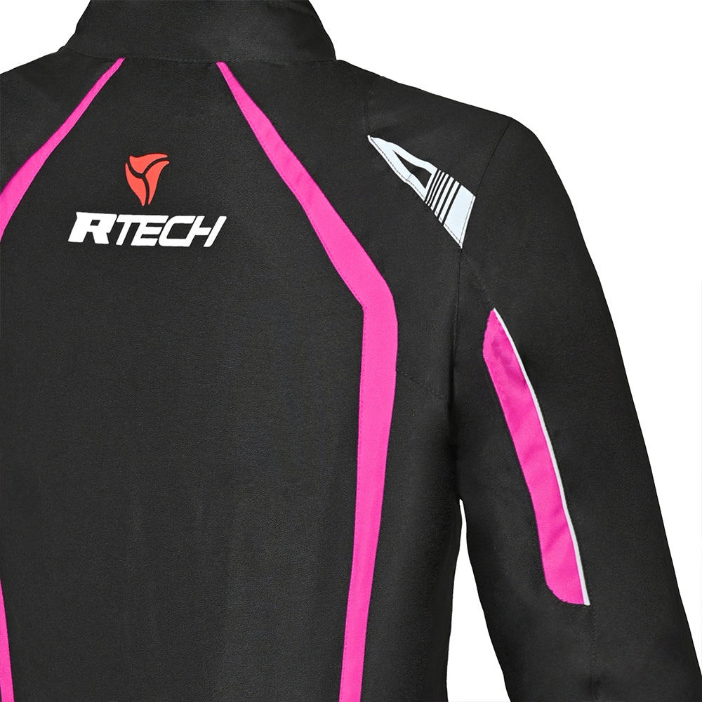 R-TECH - Chaqueta Textil Marshal Lady Negro/Rosa - SECURTEX MOTOR S.L (t/a MaximoMoto)