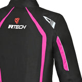 R-TECH - Chaqueta Textil Marshal Lady Negro/Rosa - SECURTEX MOTOR S.L (t/a MaximoMoto)
