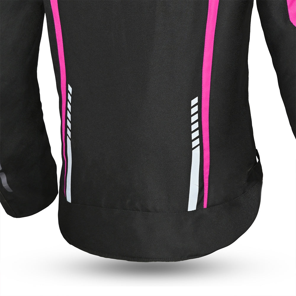 R-TECH - Chaqueta Textil Marshal Lady Negro/Rosa - SECURTEX MOTOR S.L (t/a MaximoMoto)
