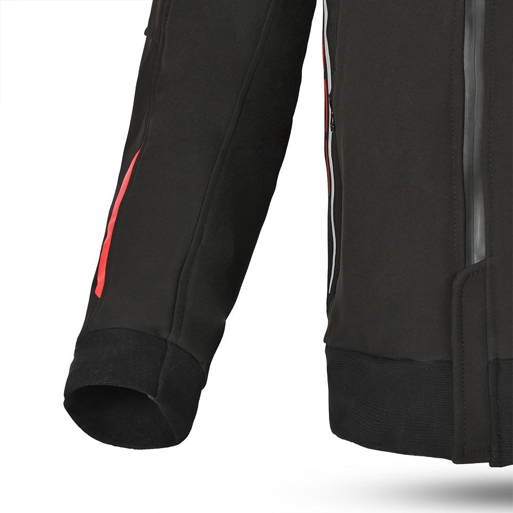 BELA - BREEZE SOFTSHELL Negro/Rojo - SECURTEX MOTOR S.L (t/a MaximoMoto)
