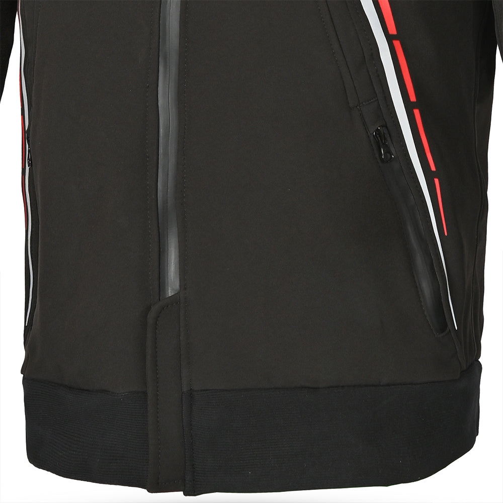 BELA - BREEZE SOFTSHELL Negro/Rojo - SECURTEX MOTOR S.L (t/a MaximoMoto)