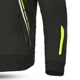 BELA - BREEZE SOFTSHELL Negro/Amarillo Fluor - SECURTEX MOTOR S.L (t/a MaximoMoto)