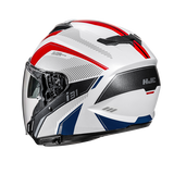 HJC i31 Reno MC21 Casco abierto para scooter de turismo urbano back side