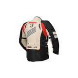 BELA - Chaqueta Textil Hailstorm Crema/Negro/Naranja - SECURTEX MOTOR S.L (t/a MaximoMoto)