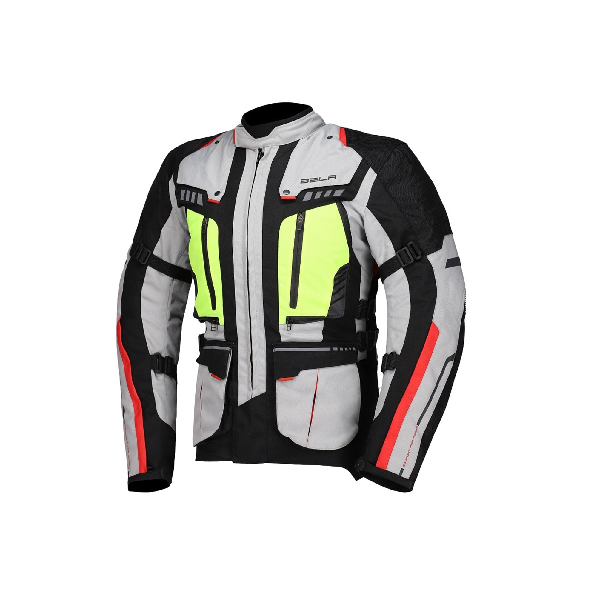 BELA - Chaqueta Textil Hailstorm Hielo/Negro/Amarillo Fluor - SECURTEX MOTOR S.L (t/a MaximoMoto)