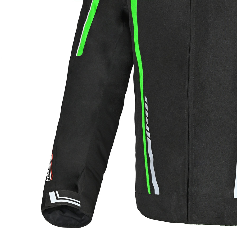 R-TECH - Chaqueta Textil Marshal Negro/Verde - SECURTEX MOTOR S.L (t/a MaximoMoto)