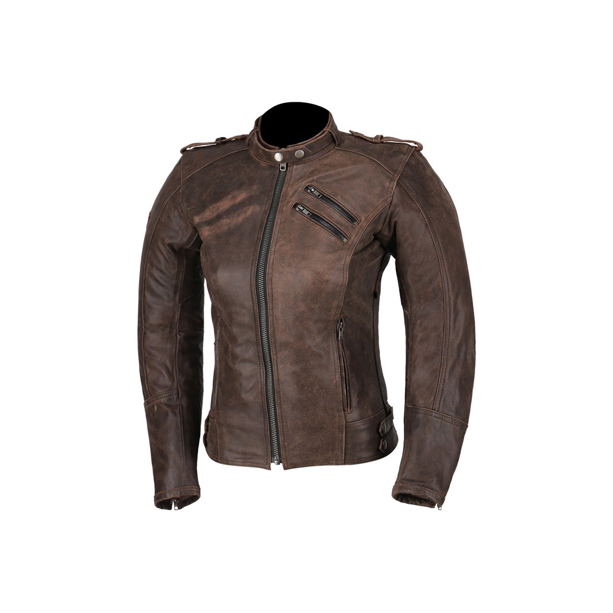 R-TECH - Chaqueta Piel Bold Lady Marrón - SECURTEX MOTOR S.L (t/a MaximoMoto)