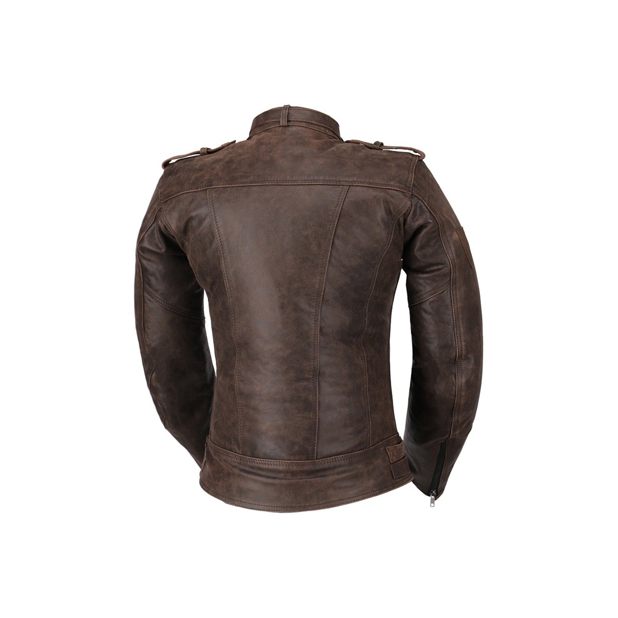 R-TECH - Chaqueta Piel Bold Lady Marrón - SECURTEX MOTOR S.L (t/a MaximoMoto)