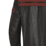 BELA - CHAQUETA PIEL STARK MARRÓN OSCURO/ROJO - SECURTEX MOTOR S.L (t/a MaximoMoto)