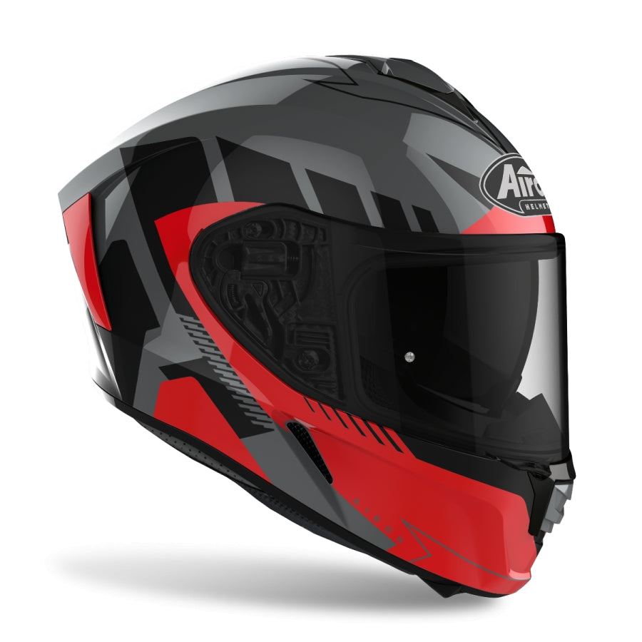 AIROH - CASCOS SPARK RISE RED GLOSS - SECURTEX MOTOR S.L (t/a MaximoMoto)