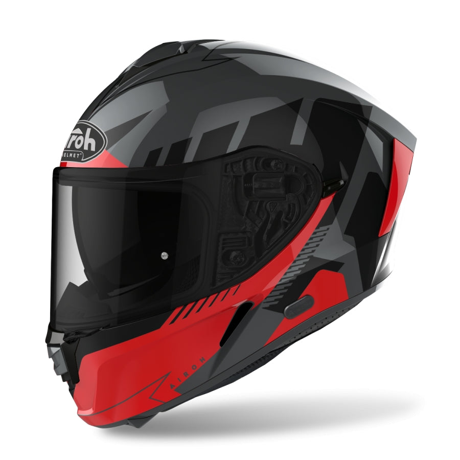 AIROH - CASCOS SPARK RISE RED GLOSS - SECURTEX MOTOR S.L (t/a MaximoMoto)