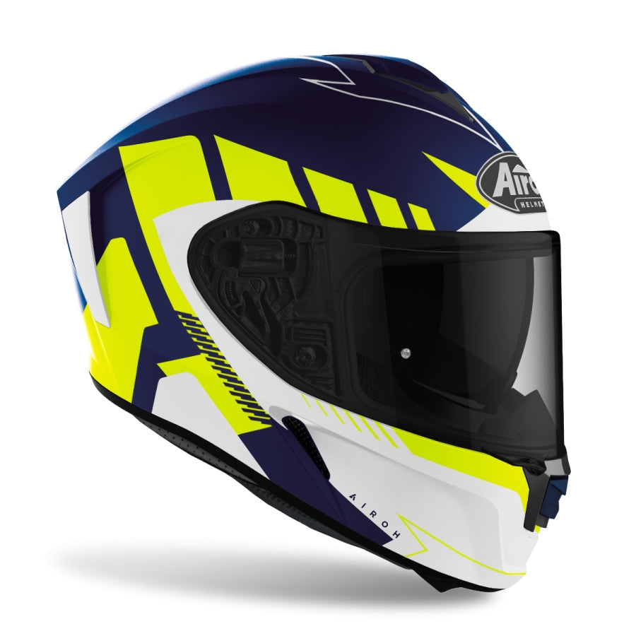AIROH - CASCOS SPARK RISE BLUE/YELLOW MATT - SECURTEX MOTOR S.L (t/a MaximoMoto)