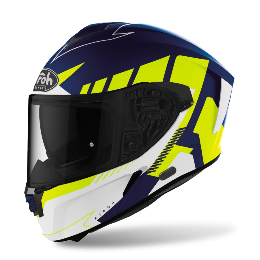 AIROH - CASCOS SPARK RISE BLUE/YELLOW MATT - SECURTEX MOTOR S.L (t/a MaximoMoto)