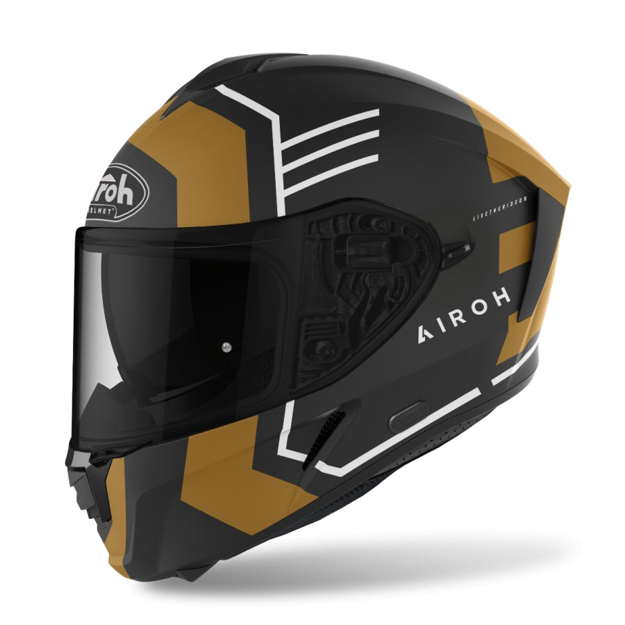 AIROH - CASCOS SPARK THRILL GOLD MATT - SECURTEX MOTOR S.L (t/a MaximoMoto)
