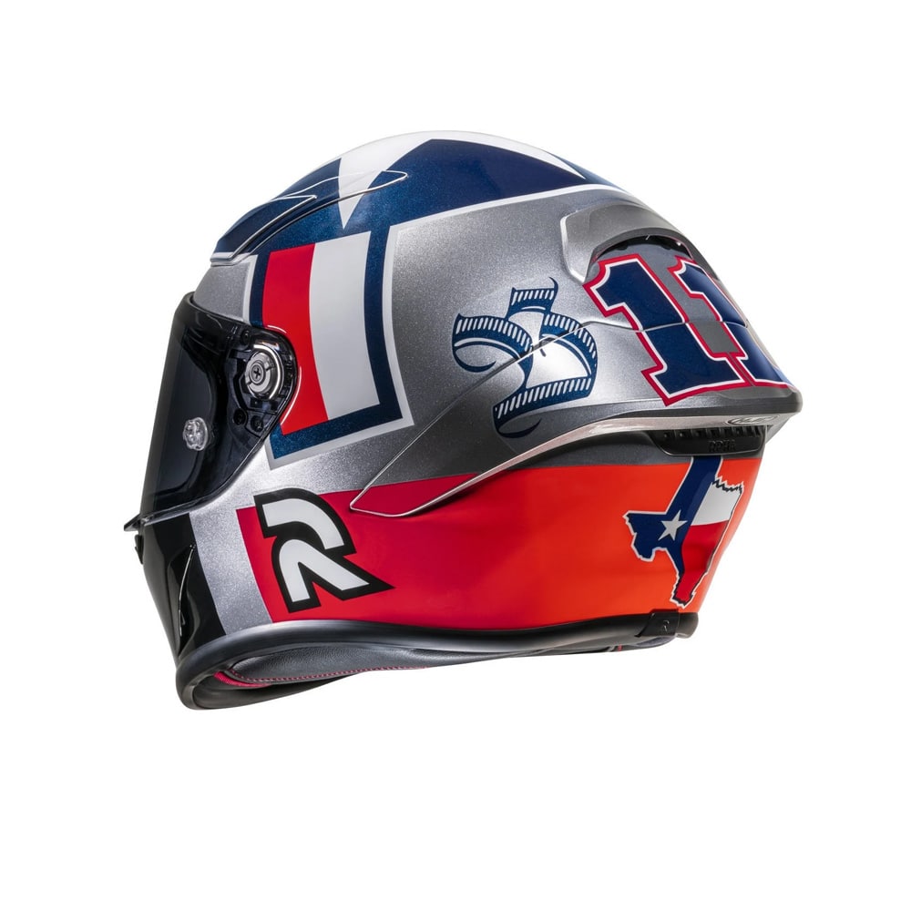 HJC RPHA 1 BEN SPIES SILVERSTAR DEPORTIVO CARRERAS DE MOTOS CASCO - CASCO