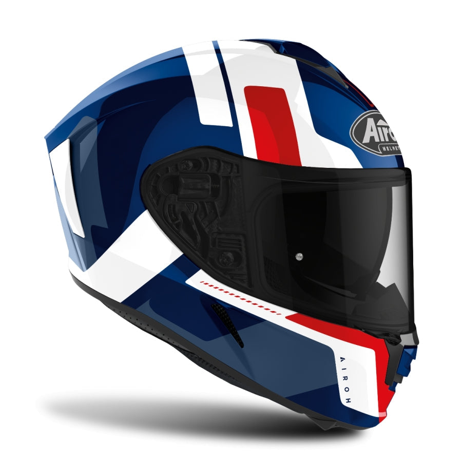 AIROH - CASCOS SPARK SHOGUN BLUE/RED GLOSS - SECURTEX MOTOR S.L (t/a MaximoMoto)