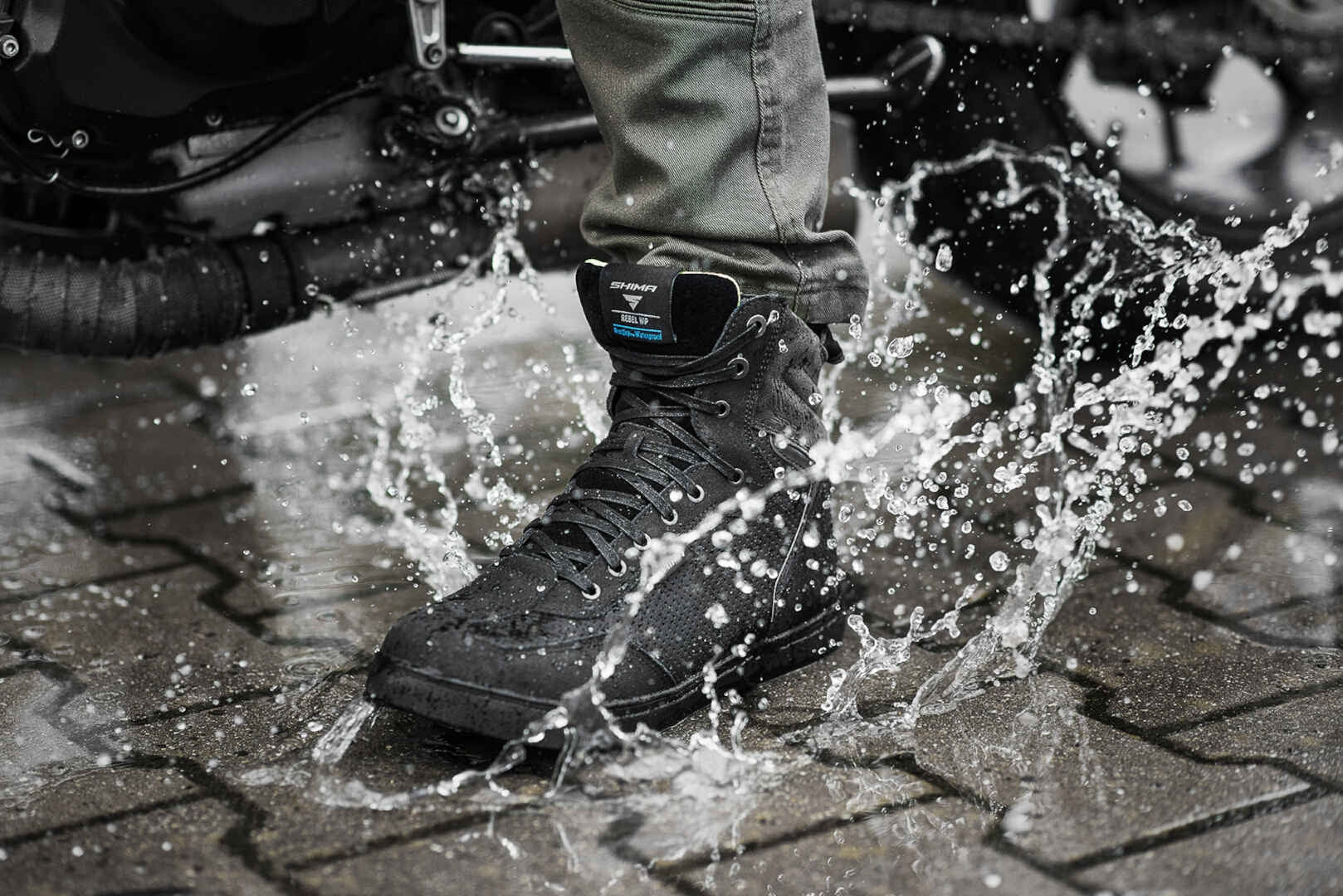 SHIMA REBEL WP MEN BOOTS BLACK