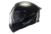 MT ATOM 2 SV SOLID MODULAR CASCO DE MOTO A1 NEGRO BRILLO