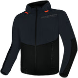 Sudadera con capucha Shima Daybreaker Urban Motorcycle Summer con cremallera gris/negro