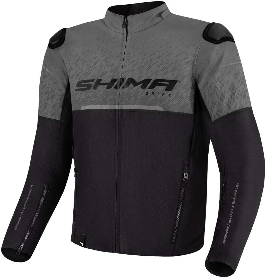 Chaqueta de verano textil para moto Shima Drift Urban Negro/Gris