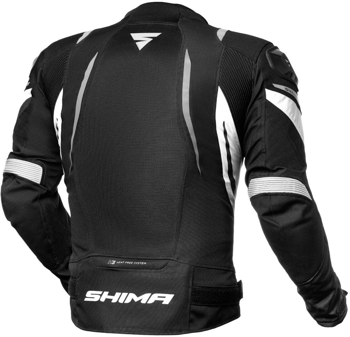 SHIMA MESH PRO JACKET BLACK/WHITE - SECURTEX MOTOR S.L (t/a MaximoMoto)