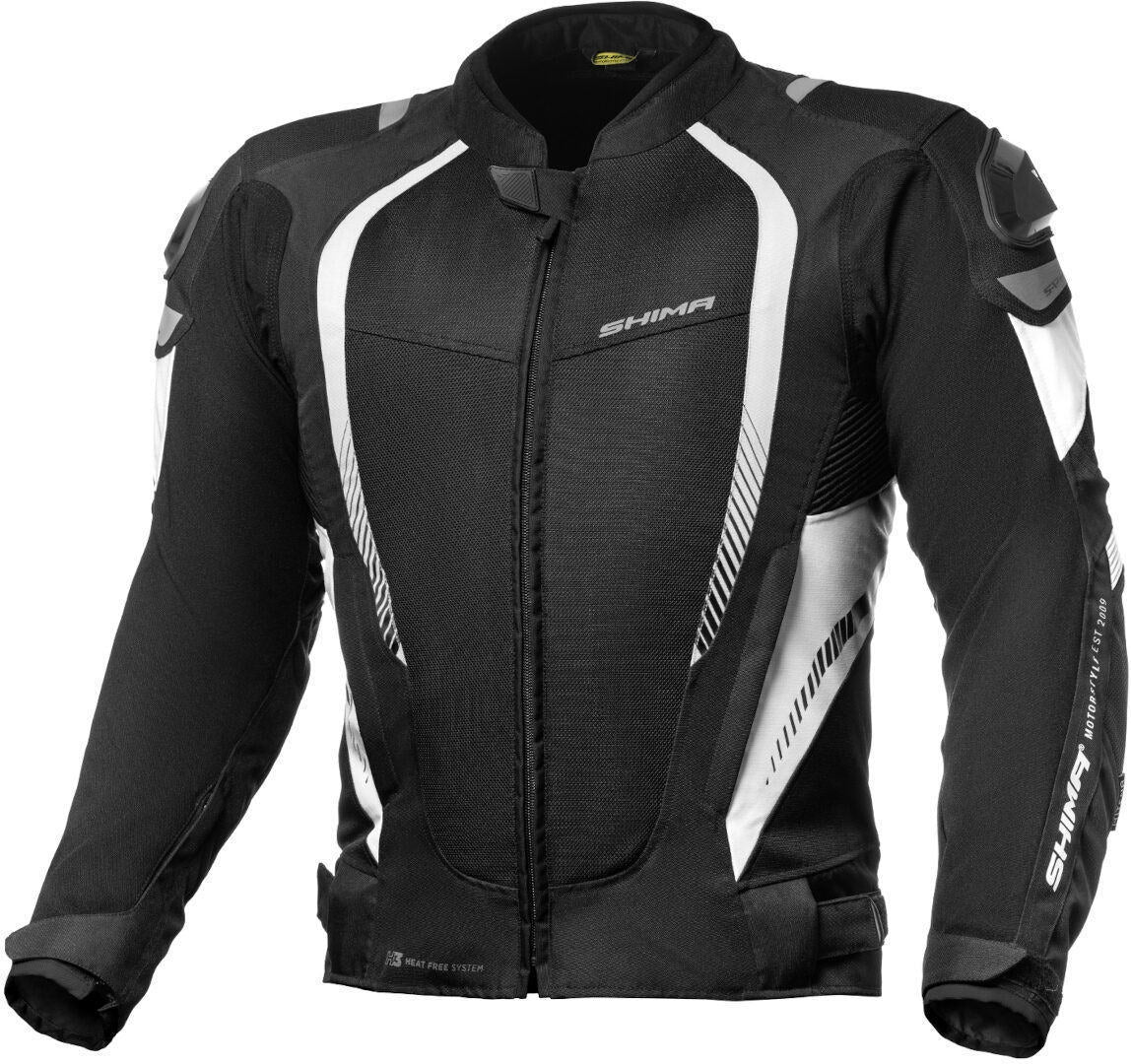 CHAQUETA TEXTIL DE MOTO SHIMA MESH PRO NEGRO/BLANCO