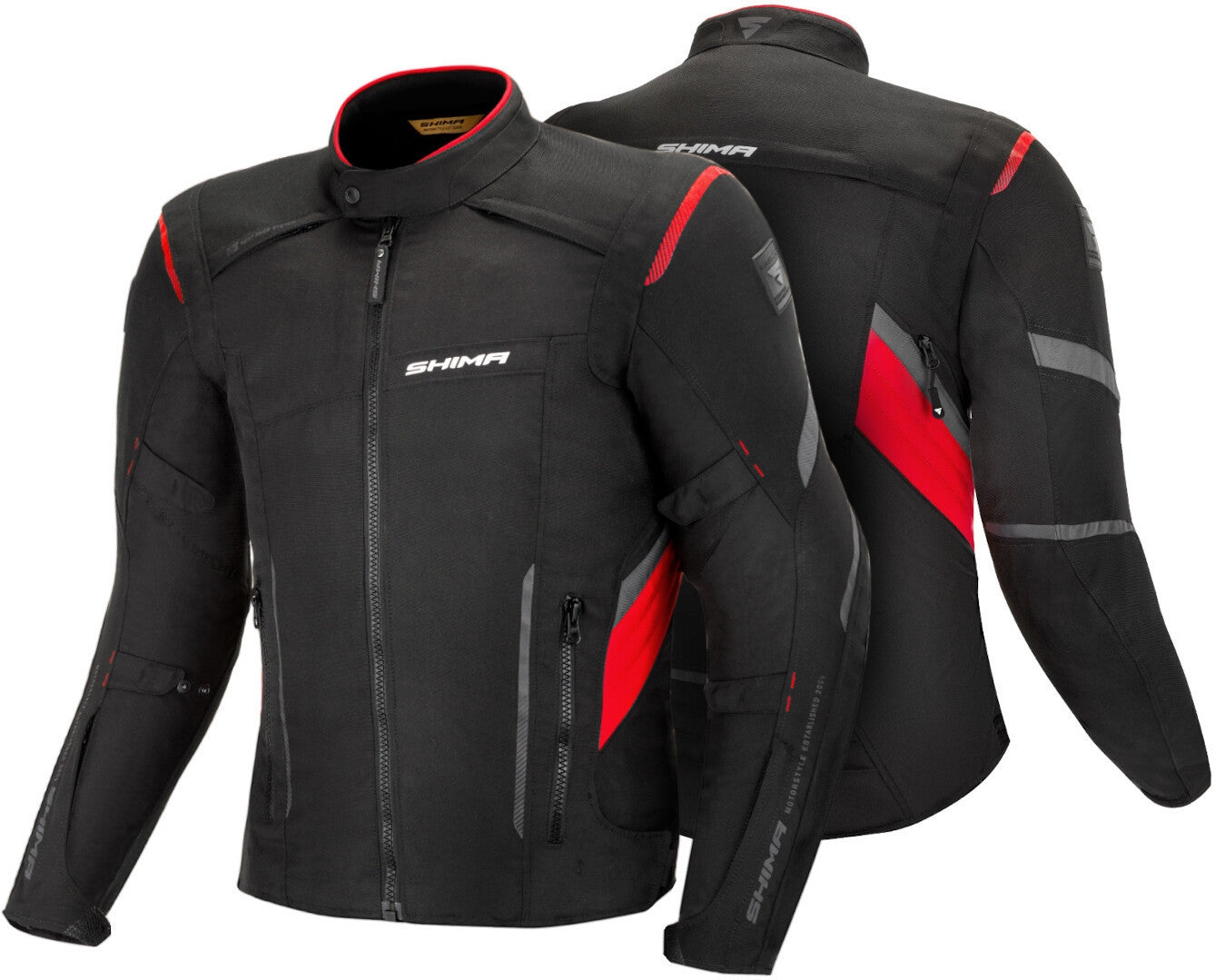 SHIMA RUSH MEN JACKET RED - SECURTEX MOTOR S.L (t/a MaximoMoto)