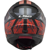 LS2 FF353 RAPID XTREET MATT BLACK RED - SECURTEX MOTOR S.L (t/a MaximoMoto)