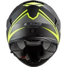 LS2 FF800 STORM NERVE MATT BLACK H-V YELLOW - SECURTEX MOTOR S.L (t/a MaximoMoto)