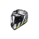 LS2 FF327 CHALLENGER CT2 FLAMES WHITE H-V YELL - SECURTEX MOTOR S.L (t/a MaximoMoto)