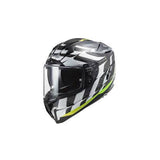 LS2 FF327 CHALLENGER CT2 FLAMES WHITE H-V YELL - SECURTEX MOTOR S.L (t/a MaximoMoto)