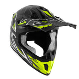 Givi 70.1 VECTOR Carbono Casco de motocross Plata Amarillo - SECURTEX MOTOR S.L (t/a MaximoMoto)