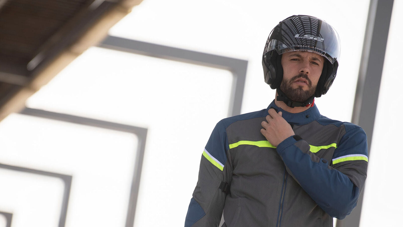 LS2 OF600 COPTER CRISPY M.MILITARY GREEN ORANGE - SECURTEX MOTOR S.L (t/a MaximoMoto)