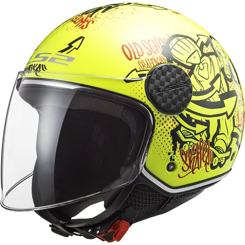 LS2 OF558 SPHERE LUX SKATER H-V YELLOW - SECURTEX MOTOR S.L (t/a MaximoMoto)