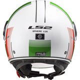 LS2 OF558 SPHERE LUX FIRM WHITE GREEN RED - SECURTEX MOTOR S.L (t/a MaximoMoto)
