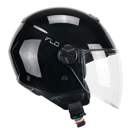 CGM 167A FLO MONO Abierto Jet Casco Negro