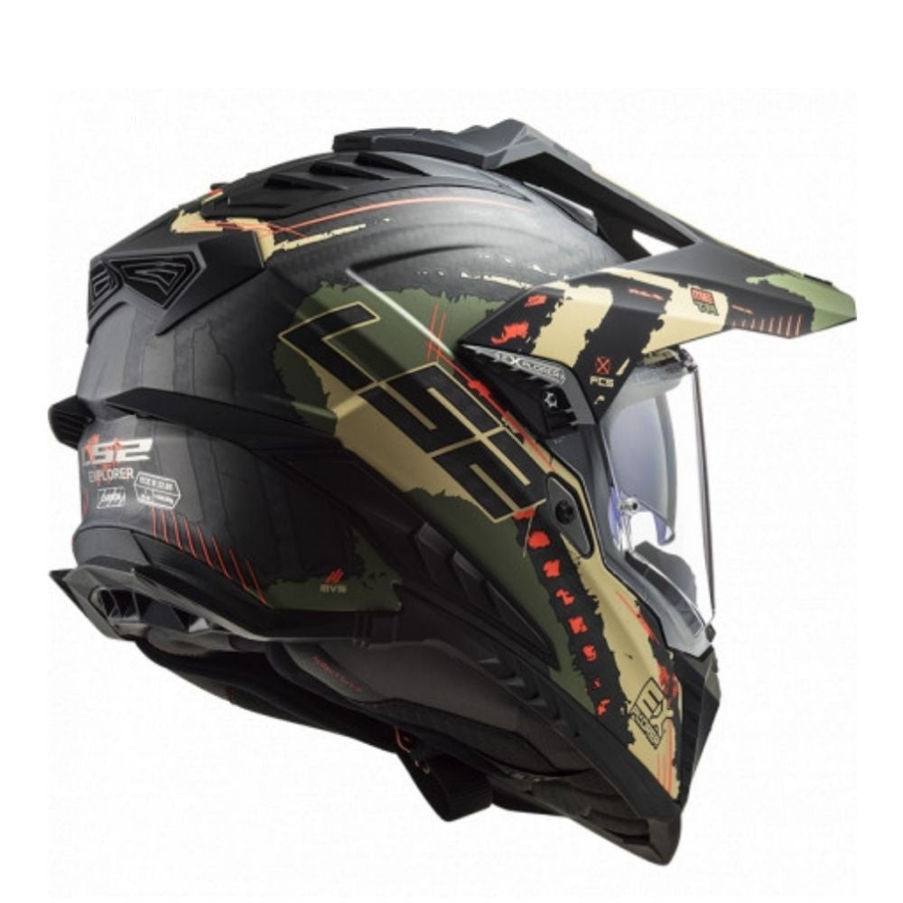 LS2 MX701 C EXPLORER EXTEND MATT MILITARY GREEN-06 - SECURTEX MOTOR S.L (t/a MaximoMoto)