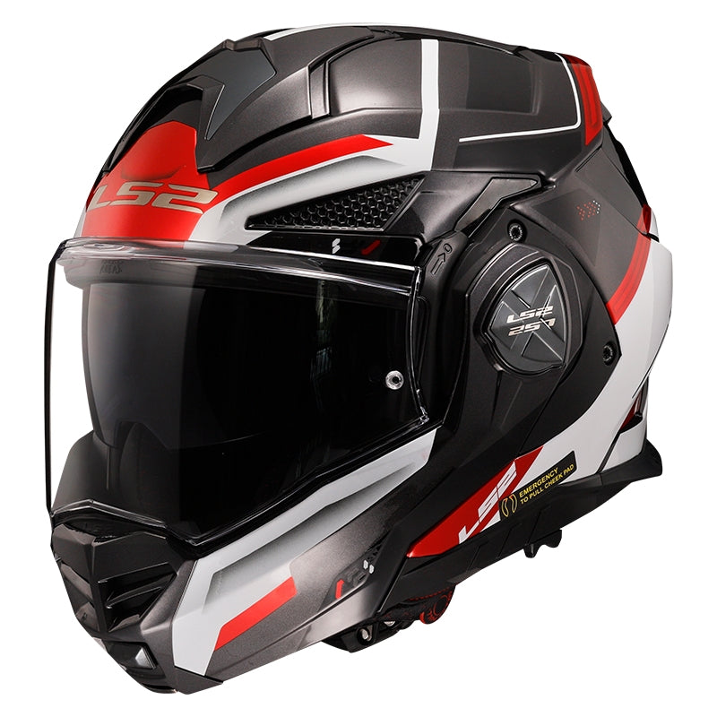 LS2 FF901 ADVANT X SPECTRUM BLACK WHITE RED-06 S - SECURTEX MOTOR S.L (t/a MaximoMoto)