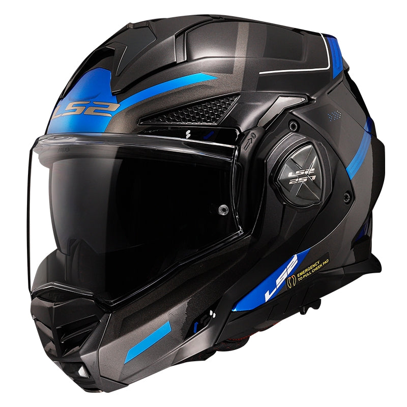LS2 FF901 ADVANT X SPECTRUM BLACK TITAN.BLUE - SECURTEX MOTOR S.L (t/a MaximoMoto)