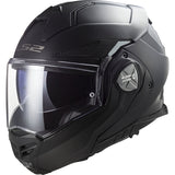 Casco de moto modular abatible LS2 FF901 Advant X negro mate sólido