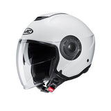 HJC i40N UNI Casco Abierto Para Moto Semiplano Blanco Perla