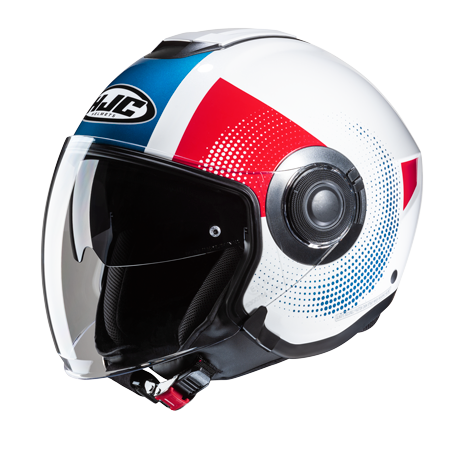 HJC i40N PYLE MC21 Casco Jet Para Moto De Turismo Urbano