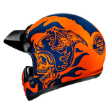 HJC V60 FLAME MC27 Casco Integral De Motocicleta Estilo Vintage - SECURTEX MOTOR S.L (t/a MaximoMoto)