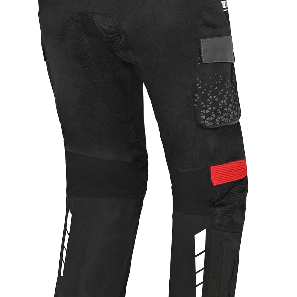 BELA - Pantalón Textil Crossroad Extreme WP Negro/Antracita/Rojo - SECURTEX MOTOR S.L (t/a MaximoMoto)